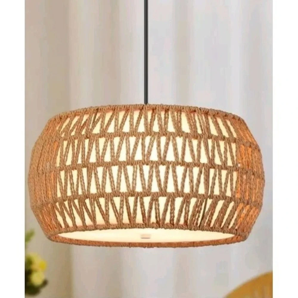 rattan pendant‎ light